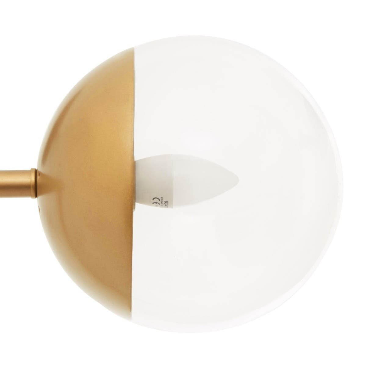 Revive Gold Finish Metal Floor Lamp
