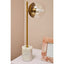 Revive Gold Finish Metal Table Lamp with White Marble Base