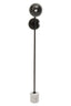 Revive Two Light Black Floor Lamp with Marble Base