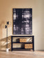 Revive Two Light Black Floor Lamp with Marble Base
