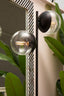 Revive Two Light Black Floor Lamp with Marble Base