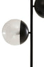 Revive Two Light Black Floor Lamp with Marble Base
