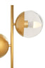 Revive Two Light Gold Finish Table Lamp with White Marble Base