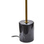 Revive Small Gold Finish Metal Table Lamp with Black Marble Base