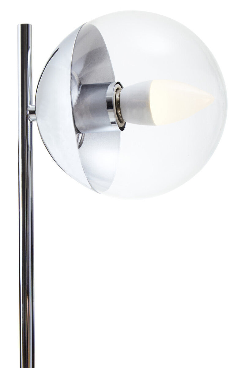 Revive Small Silver Finish Metal Table Lamp