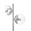 Revive Two Light Silver and Black Marble Table Lamp