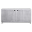 Checkerboard 4 Door Gray Cabinet