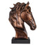 Decorative object Shadow bronze horse head sculpture