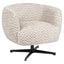 Lounge chair Estelle sand chevron swivel