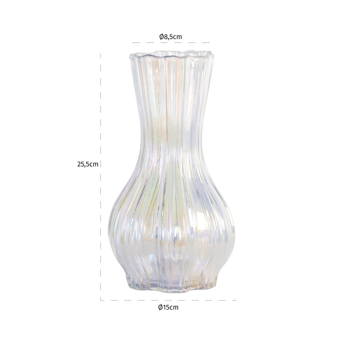Vase Cracy iridescent large