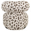 Lounge chair Kaya weave brown swivel