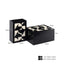 Storage box Rae black/white (Set of 2)
