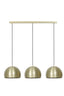 Hanging lamp 3L 120x33x25 cm JAICEY matt gold