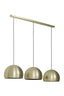 Hanging lamp 3L 120x33x25 cm JAICEY matt gold