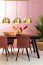 Hanging lamp 3L 120x33x25 cm JAICEY matt gold