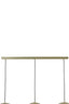 Hanging lamp 3L 120x33x25 cm JAICEY matt gold