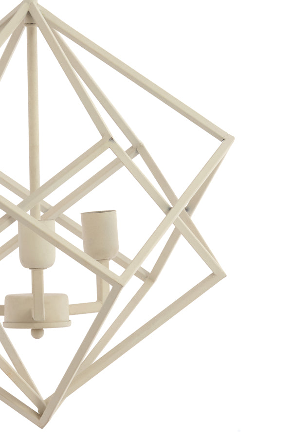 Hanging lamp 3L 46x56 cm DRIZELLA cream