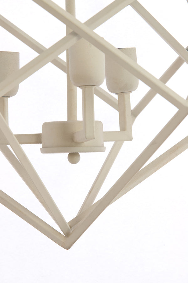 Hanging lamp 3L 46x56 cm DRIZELLA cream