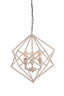 Hanging lamp 3L 46x56 cm DRIZELLA cream