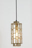 Hanging lamp 15x31 cm SSTRENE antique bronze+glass