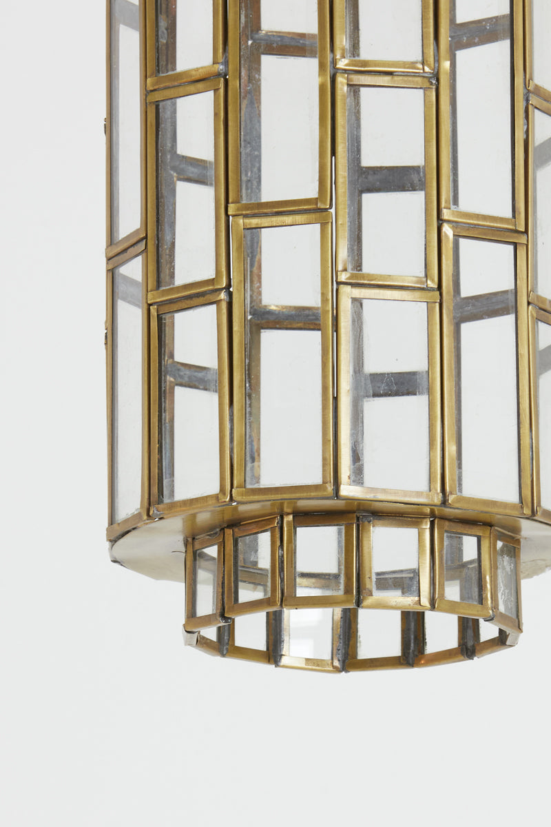 Hanging lamp 15x31 cm SSTRENE antique bronze+glass