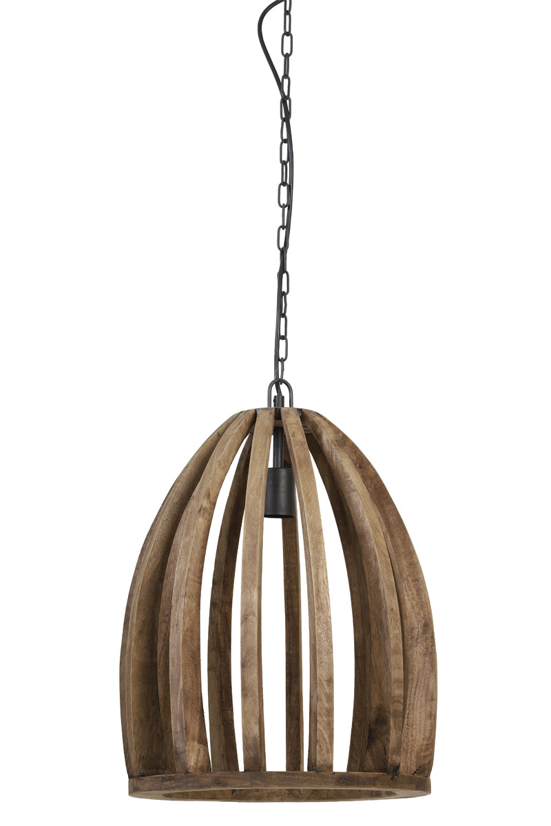 Hanging lamp 38x46 cm HARANKA wood dark brown