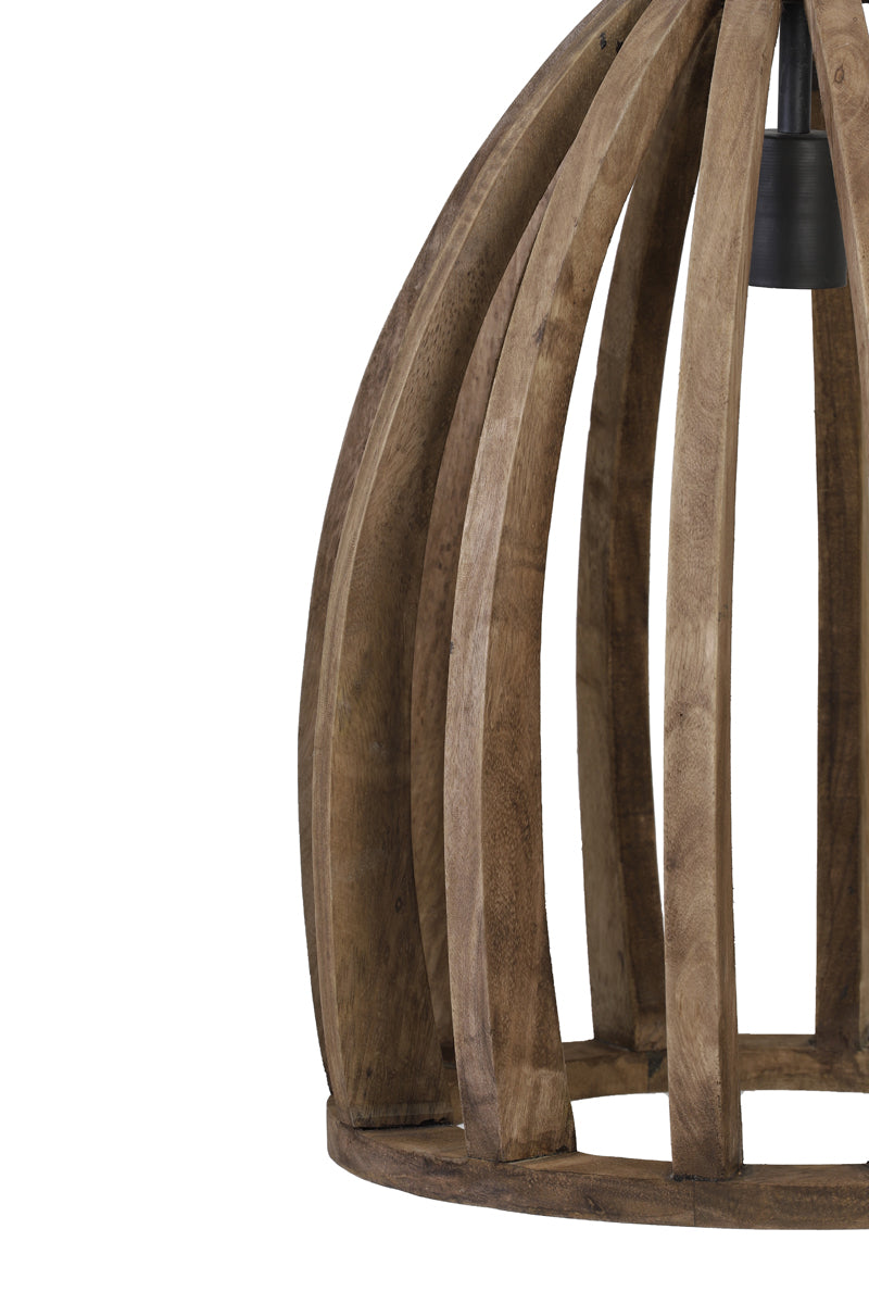 Hanging lamp 38x46 cm HARANKA wood dark brown