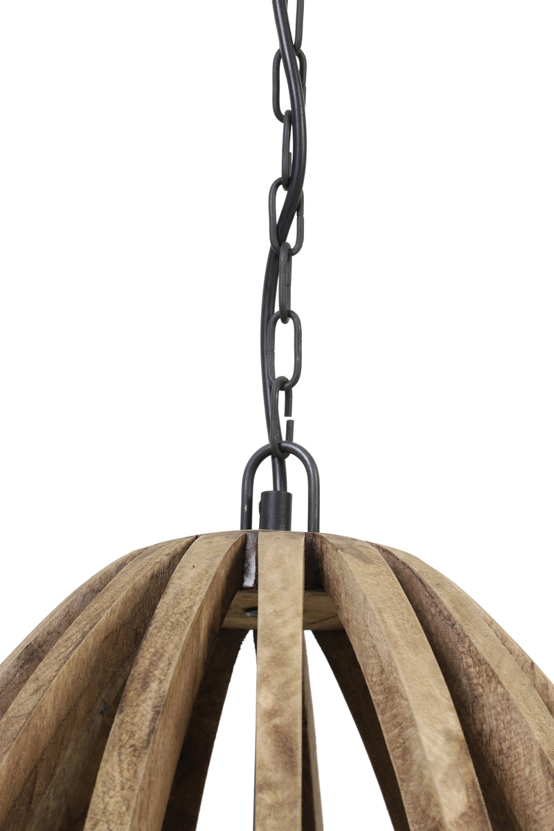 Hanging lamp 38x46 cm HARANKA wood dark brown