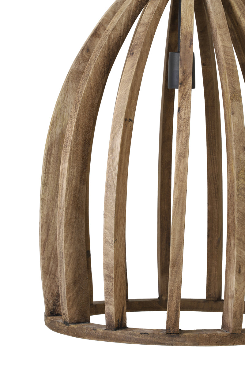 Hanging lamp 47x56 cm HARANKA wood dark brown