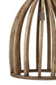 Hanging lamp 47x56 cm HARANKA wood dark brown