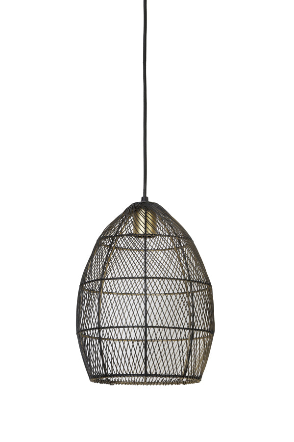 Hanging lamp 23x31 cm MEYA black-gold