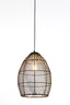 Hanging lamp 23x31 cm MEYA black-gold