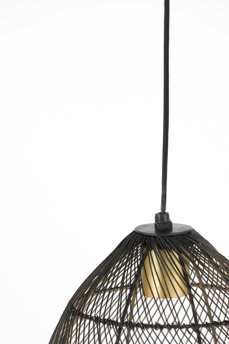 Hanging lamp 23x31 cm MEYA black-gold