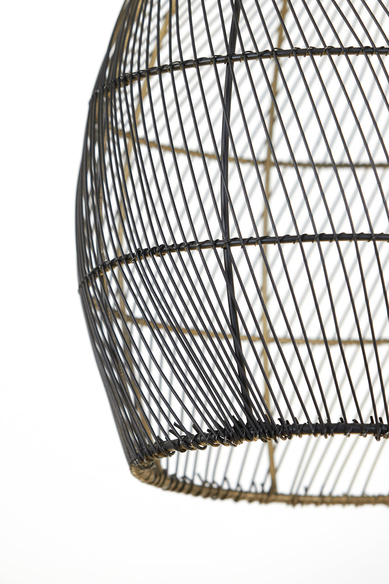 Hanging lamp 23x31 cm MEYA black-gold