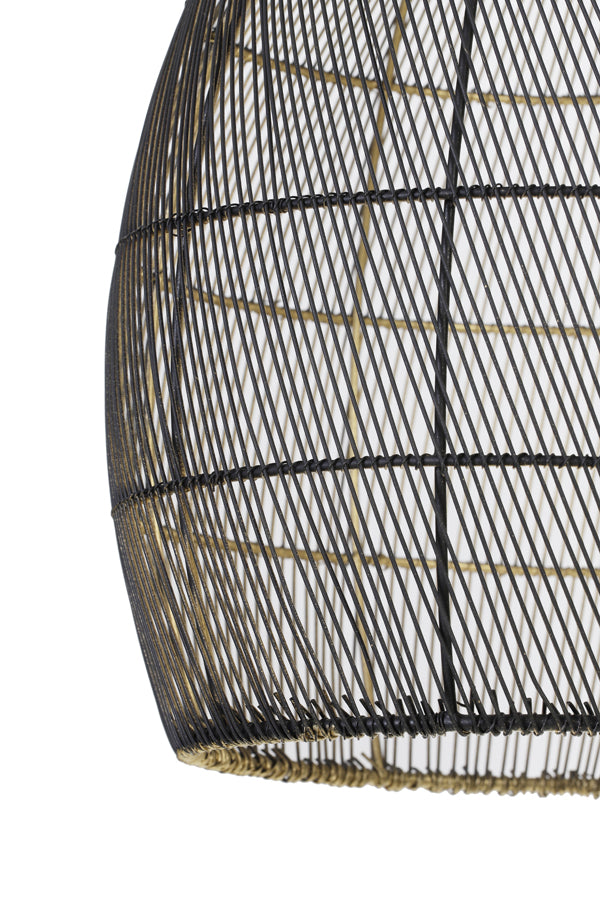 Hanging lamp 30x37 cm MEYA black-gold