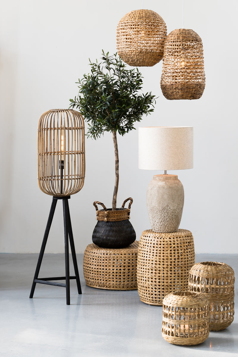 Hanging lamp 42x47 cm TRIPOLI rattan natural