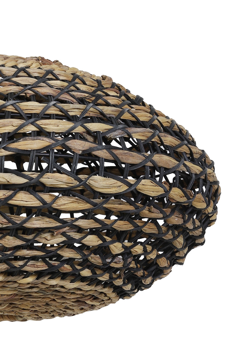 Hanging lamp 60x29,5 cm TRIPOLI rattan natural+black