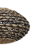 Hanging lamp 60x29,5 cm TRIPOLI rattan natural+black