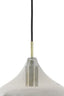 Hanging lamp 27x29,5 cm RAKEL antique bronze+smoked