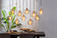 Hanging lamp 10L 124x35x60 cm RAKEL antique bronze+smoked