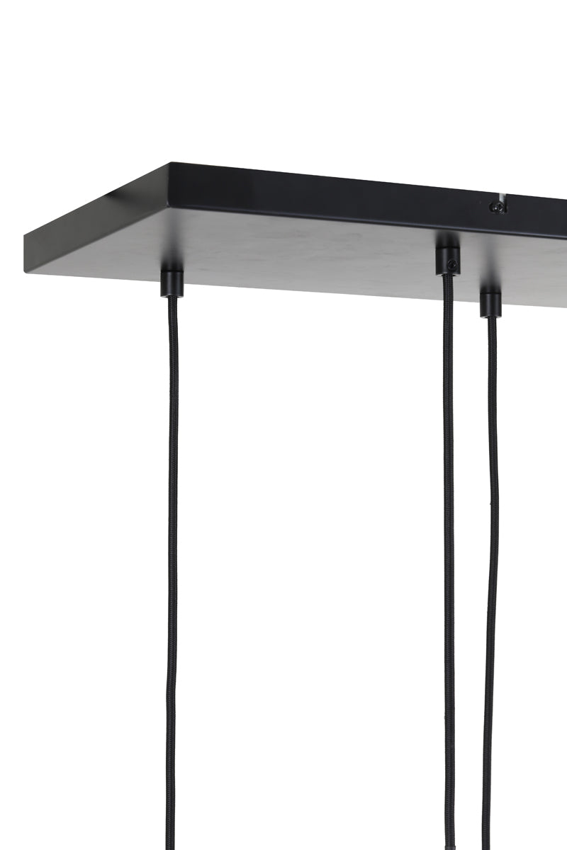 Hanging lamp 10L 124x35x60 cm RAKEL antique bronze+smoked