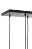 Hanging lamp 10L 124x35x60 cm RAKEL antique bronze+smoked