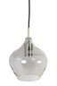 Hanging lamp 10L 124x35x60 cm RAKEL antique bronze+smoked