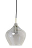 Hanging lamp 10L 124x35x60 cm RAKEL antique bronze+smoked