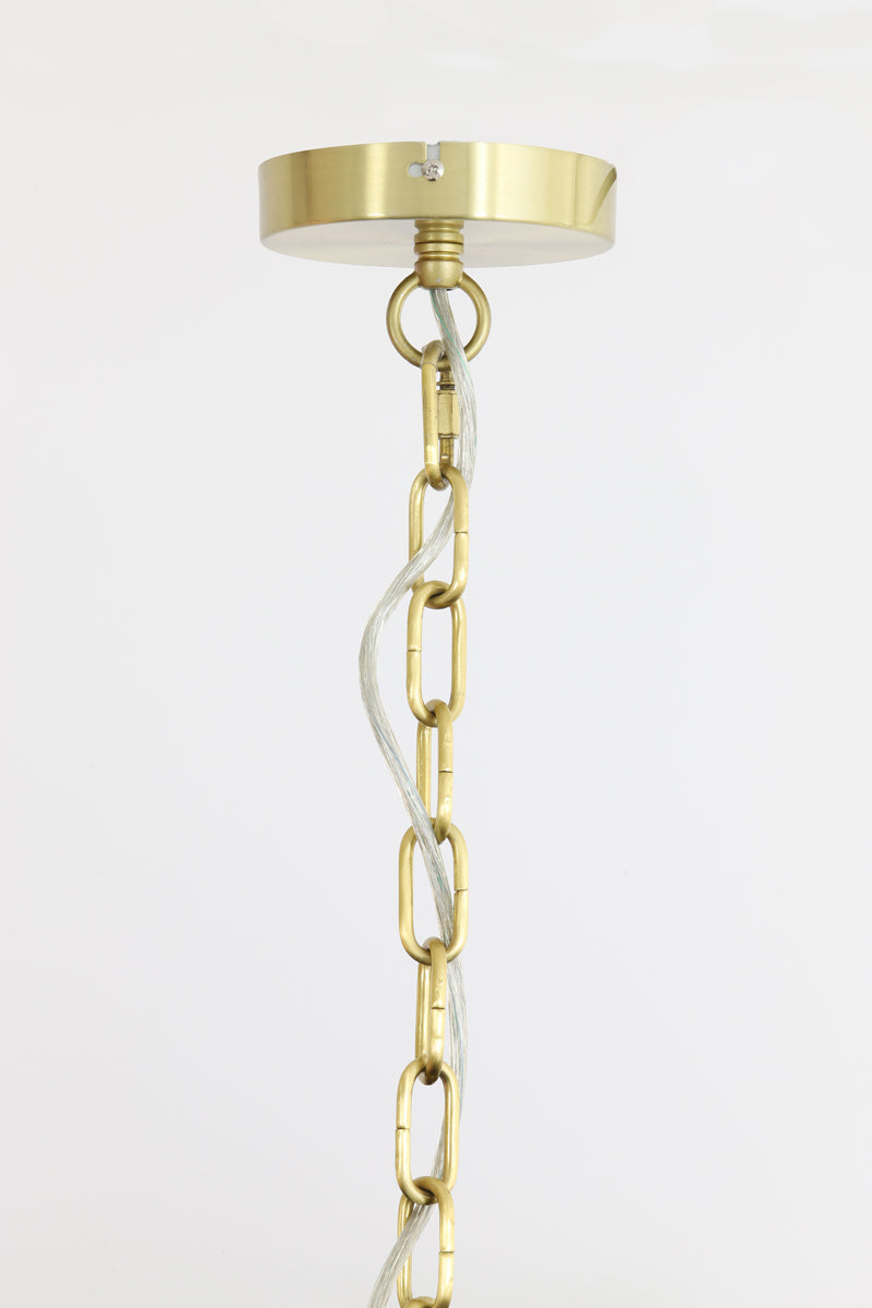 Hanging lamp E14 80 cm FEATHER gold+black