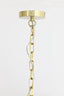 Hanging lamp E14 80 cm FEATHER gold+black