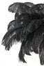 Hanging lamp E14 80 cm FEATHER gold+black
