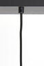 Hanging lamp 3L 100x22x32 cm LEKAR black+smoked glass