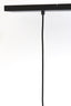 Hanging lamp 3L 100x22x32 cm LEKAR black+smoked glass