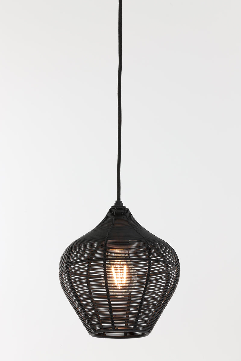 Hanging lamp 20x22 cm ALVARO matt black